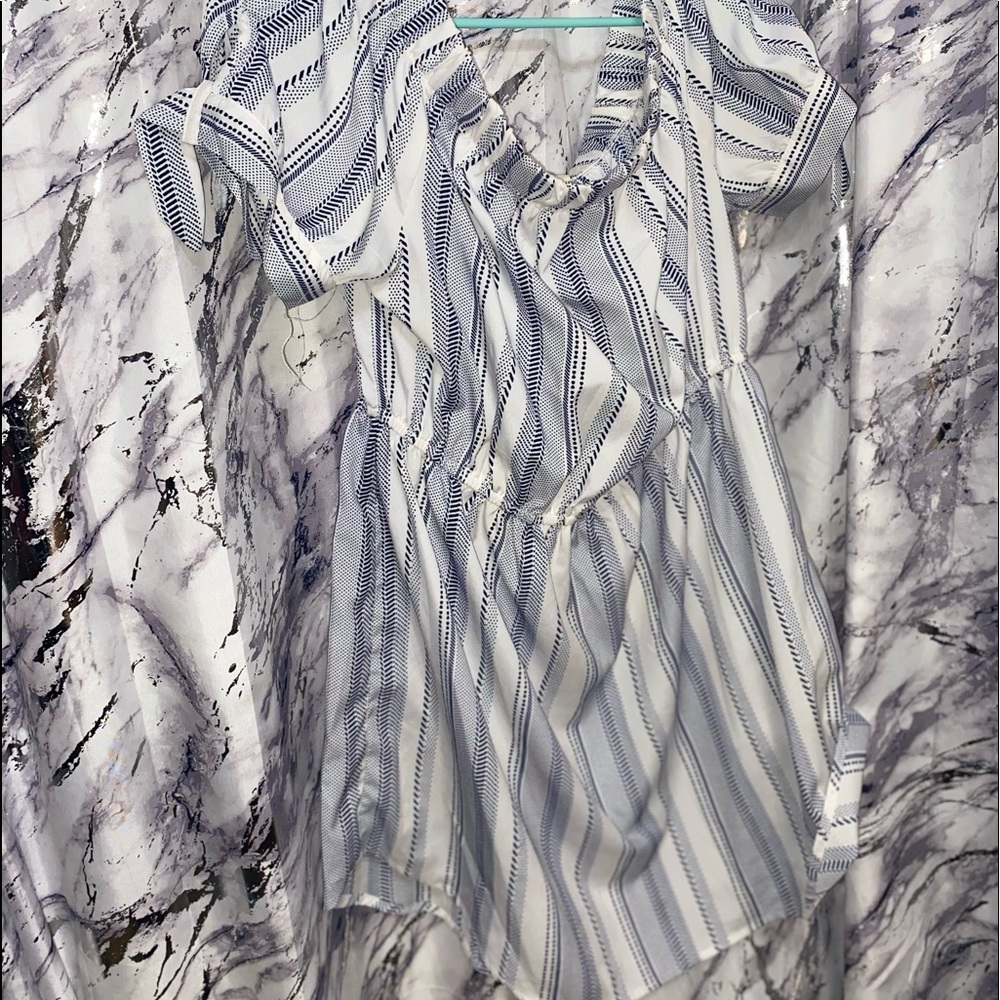 Off the Shoulder Patterned Dress